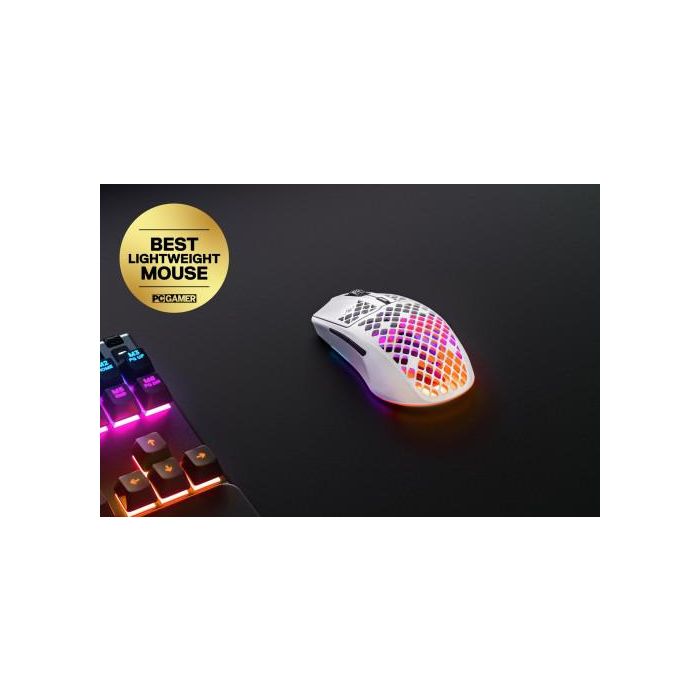 SteelSeries Aerox 3 Wireless Ratón Gaming Blanco (62608) - 18000 DPI, Bluetooth, RF Inalámbrico 3