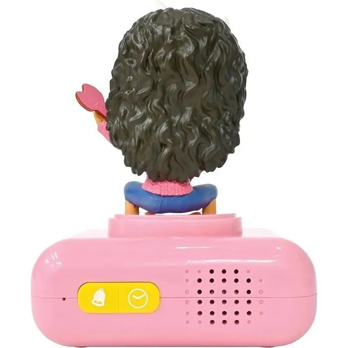 Lexibook AAABS07529 Reloj Despertador Digital con Luz Nocturna y Efectos de Sonido de Gabby y la Casa Mágica 2