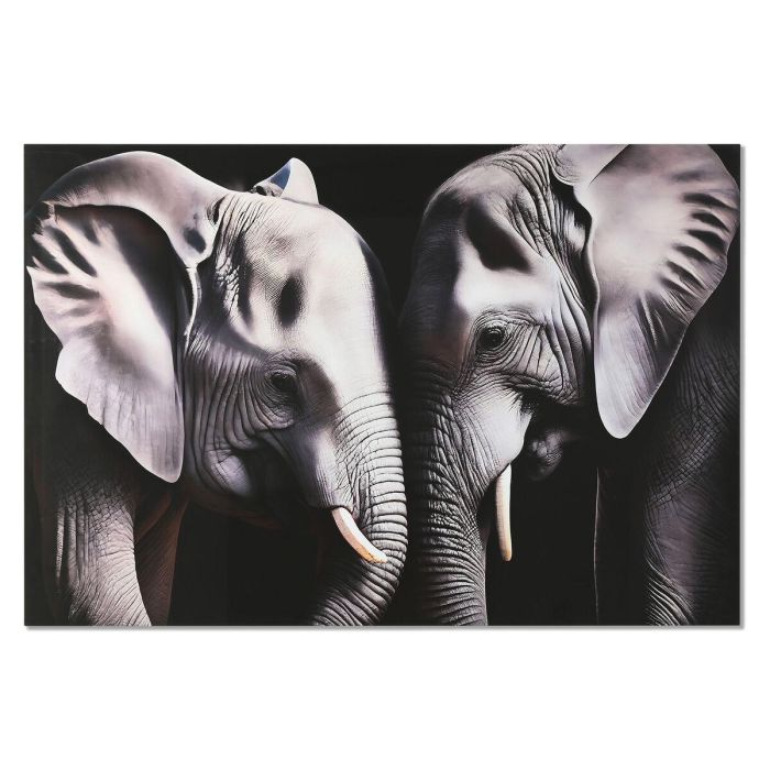 Cuadro Home ESPRIT Negro Gris Impreso 150 x 0,4 x 100 cm