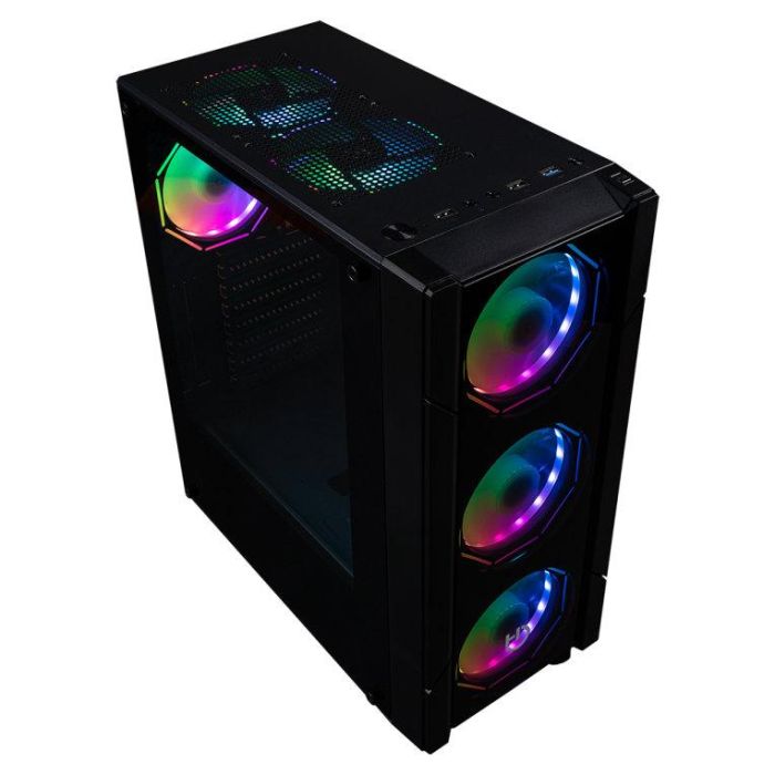 Hiditec V30 ARGB Torre Gaming PC Negra con Iluminación Hexagonal ARGB, Cristal Templado y 4 Ventiladores Incluidos para ATX 2 Hiditec V30 ARGB Torre Gaming PC Negra con Iluminación Hexagonal ARGB, Cristal Templado y 4 Ventiladores Incluidos para ATX 2