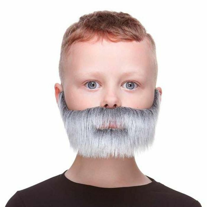 My Other Me Bigote y Barba Infantil Canosa Talla Única - Accesorio de Disfraz para Fiestas y Juegos, Multicolor, Edad Mínima 5 Años
