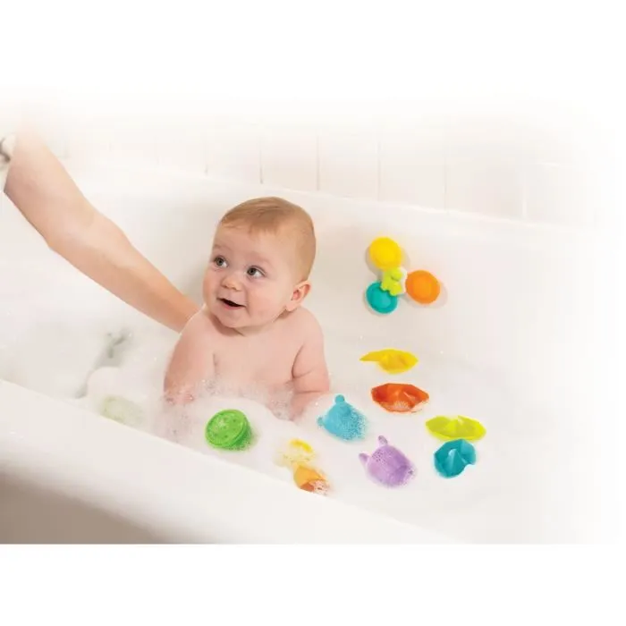 Infantino Set de Baño 315341 - 11 Piezas - Silicona 2
