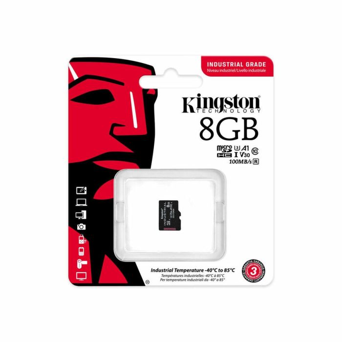 Tarjeta de Memoria Micro SD con Adaptador Kingston SDCIT2/8GBSP 1 Tarjeta de Memoria Micro SD con Adaptador Kingston SDCIT2/8GBSP 1