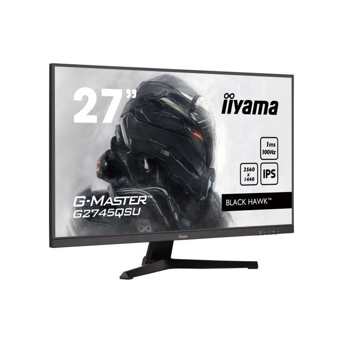 Iiyama G2745QSU-B2 Monitor Gaming 27" IPS Wide Quad HD 2560x1440 1ms 100Hz 300cd/m² Negro 1 Iiyama G2745QSU-B2 Monitor Gaming 27" IPS Wide Quad HD 2560x1440 1ms 100Hz 300cd/m² Negro 1