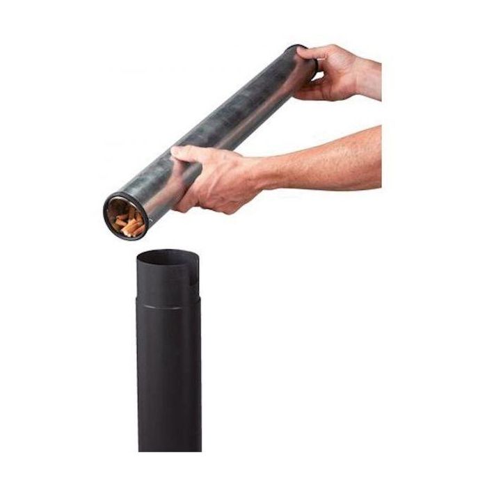 PROBBAX - AT-0292-DGRY - Cenicero de suelo para exterior. Tubular 3 L - 30 cm Ø x 108 cm de alto - Gris oscuro 3