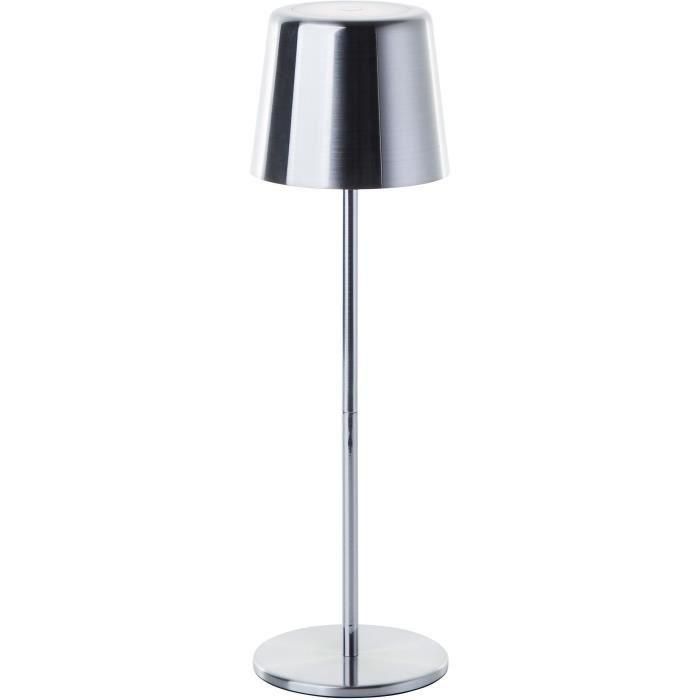 Lámpara de mesa exterior - BRILLIANT - XAANA - Recargable - Cromo - LED - 2W - 160lm - CCT - DIM - USB - IP44 3 Lámpara de mesa exterior - BRILLIANT - XAANA - Recargable - Cromo - LED - 2W - 160lm - CCT - DIM - USB - IP44 3