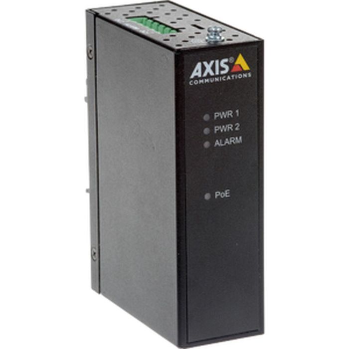 Axis T8144 Midspan Industrial PoE 60W, 1 Puerto, para Montaje en Carril DIN, con Doble Entrada DC Redundante para Entornos Exigentes 1