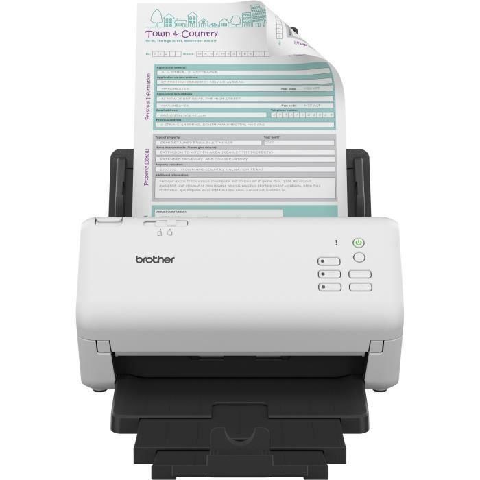 Brother ADS-4300N Escáner Documental Profesional de Sobremesa con Alimentador ADF 80 Hojas, Doble Cara, 80 ppm, Red Ethernet y USB 3.0 3 Brother ADS-4300N Escáner Documental Profesional de Sobremesa con Alimentador ADF 80 Hojas, Doble Cara, 80 ppm, Red Ethernet y USB 3.0 3