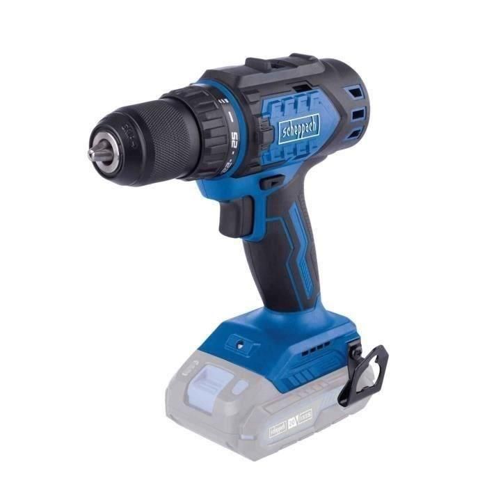 Taladro-destornillador inalámbrico - SCHEPPACH - 20V IXES - Par 60 Nm - Portabrocas 13mm - sin batería ni cargador - BC-DD60-X 1 Taladro-destornillador inalámbrico - SCHEPPACH - 20V IXES - Par 60 Nm - Portabrocas 13mm - sin batería ni cargador - BC-DD60-X 1