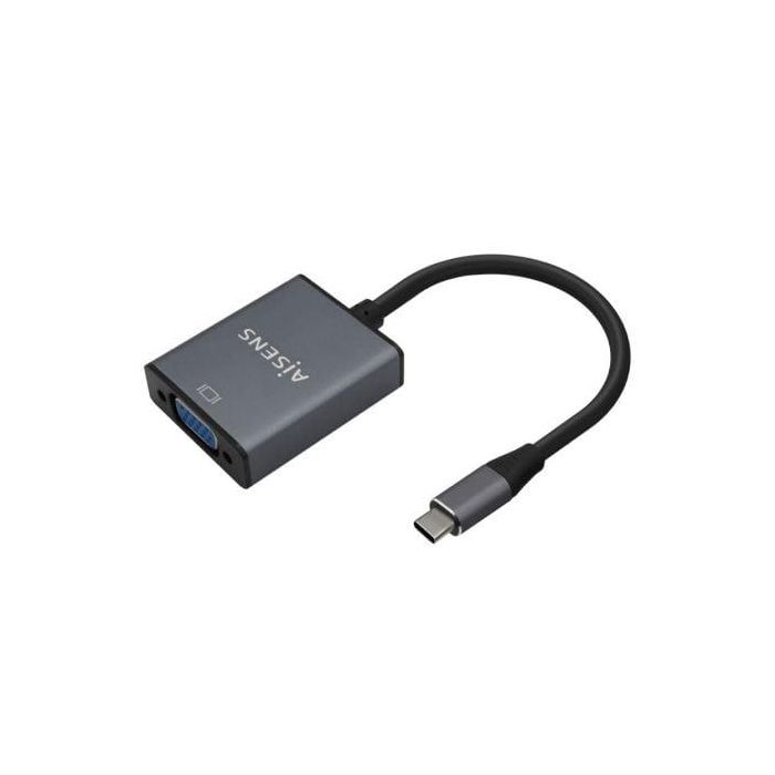 AISENS - CONVERSOR ALUMINIO USB-C A VGA, USB-C/M-HDB15/H, GRIS, 15CM AISENS - CONVERSOR ALUMINIO USB-C A VGA, USB-C/M-HDB15/H, GRIS, 15CM