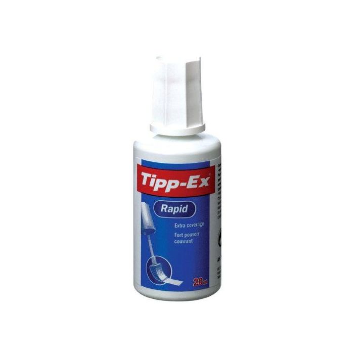 Tipp-Ex Corrector Líquido Rapid Bote 20 mL Caja 10 Ud