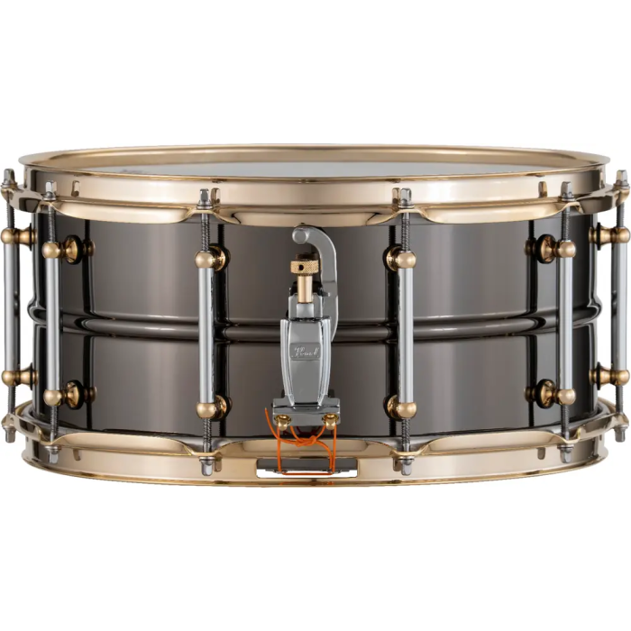 PEARL STHNSF1465 SensiTone Caja 14x6.5" Latón Black Nickel Edición Limitada - 1mm Aros SuperHoop II y Bellotas Tube Lug