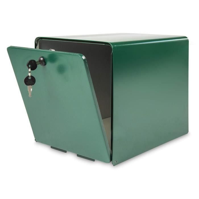 BURG WACHTER Buzón de favor en acero galvanizado - 2 puertas - Verde 1 BURG WACHTER Buzón de favor en acero galvanizado - 2 puertas - Verde 1