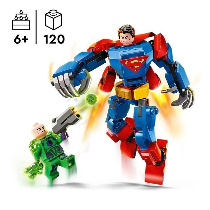 Juego de construccion armadura robótica de superman vs. lex luthor lego marvel 1