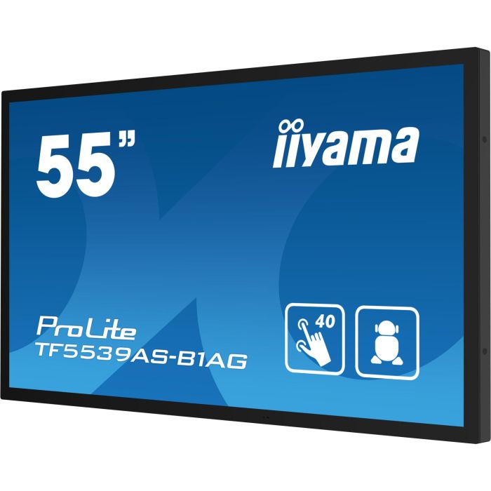 iiyama 55" Pantalla Táctil PCAP 40 Puntos 4K UHD (3840x2160) Android 11 OS IPS Antirreflejos 24/7 Táctil Cristal/Guantes 10