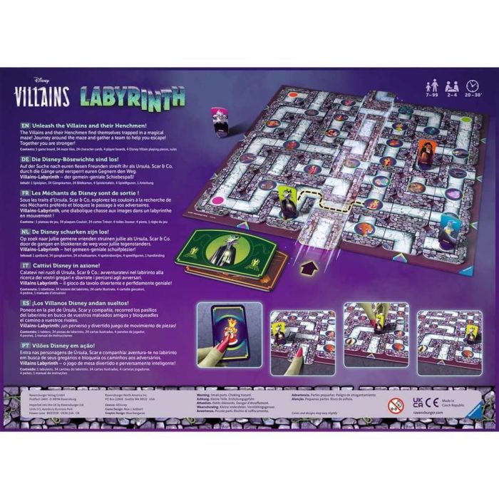 Juego de Mesa Ravensburger Disney Villains Labyrinth 1 Juego de Mesa Ravensburger Disney Villains Labyrinth 1