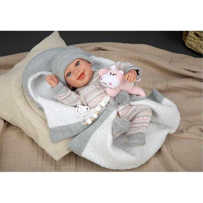 Muñecas Arias Muñeca Reborn Nadia 40 cm rosa con Manta Muñecas Arias Muñeca Reborn Nadia 40 cm rosa con Manta