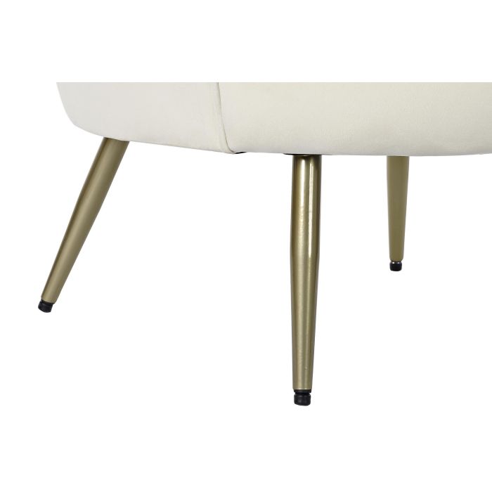 Sillon Glam DKD Home Decor Crema 75 x 86 x 80 cm 3 Sillon Glam DKD Home Decor Crema 75 x 86 x 80 cm 3