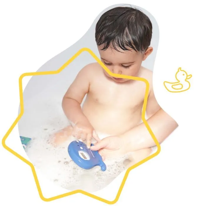 Badabulle Termómetro de Baño Digital con Alerta de Temperatura para Agua y Ambiente 1