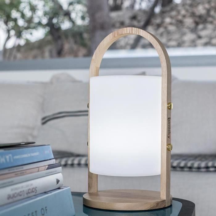 Linterna inalámbrica LED LUMISKY Woody - H 37 cm - Blanco 1 Linterna inalámbrica LED LUMISKY Woody - H 37 cm - Blanco 1