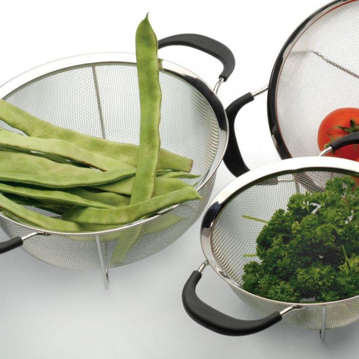 Inde Escurridor de Acero con Asas Soft, 22.5 cm (12 Unidades) 4