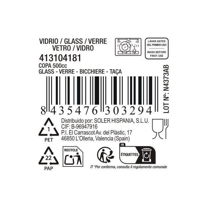Copa 500Cc "Auriss Viso" Md (16 Unidades) 10