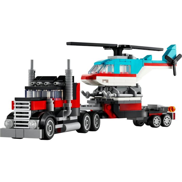 Lego Creator Juego de Construcción: Camión Plataforma con Helicóptero para Niños y Niñas, Edad Mínima 7 Años 1 Lego Creator Juego de Construcción: Camión Plataforma con Helicóptero para Niños y Niñas, Edad Mínima 7 Años 1