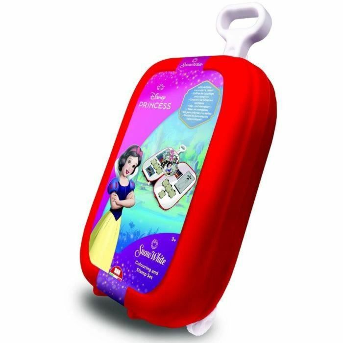 Multiprint 64351 Set de actividades y arte infantil Disney Blancanieves con 7 sellos, 5 lápices y 18 rotuladores