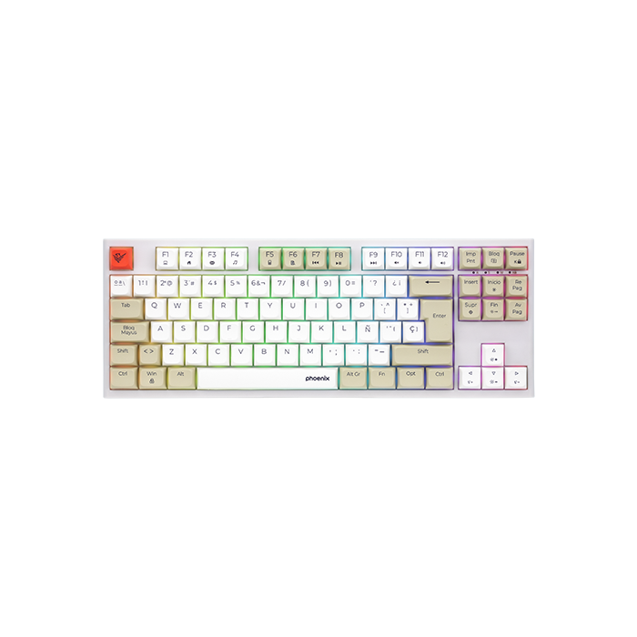 Teclado Gaming Royal Pbt Mecanico Blanco Teclado Gaming Royal Pbt Mecanico Blanco