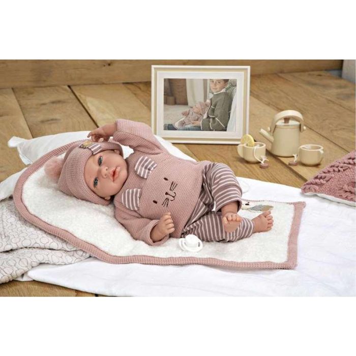Muñecas Arias Muñeca Elegance Andie con Mantita 40 cm Cuerpo Blando 16