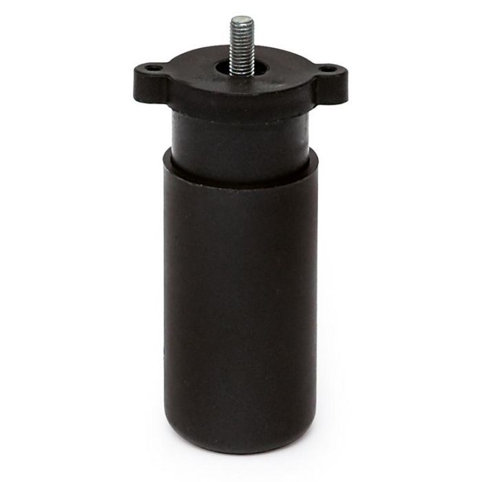 Q&Q Pata Regulable Cilíndrica Storm de Plástico Negra con Espárrago 24mm para Muebles 95-145mm
