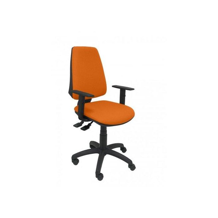 Silla Piqueras Y Crespo Elche S Brazos Regulables Mecanismo Sincro De Doble Maneta Gran Confortabilidad Regulable En Altura Ruedas De Nylon Asiento Y Respaldo Tapizado Bali Naranja