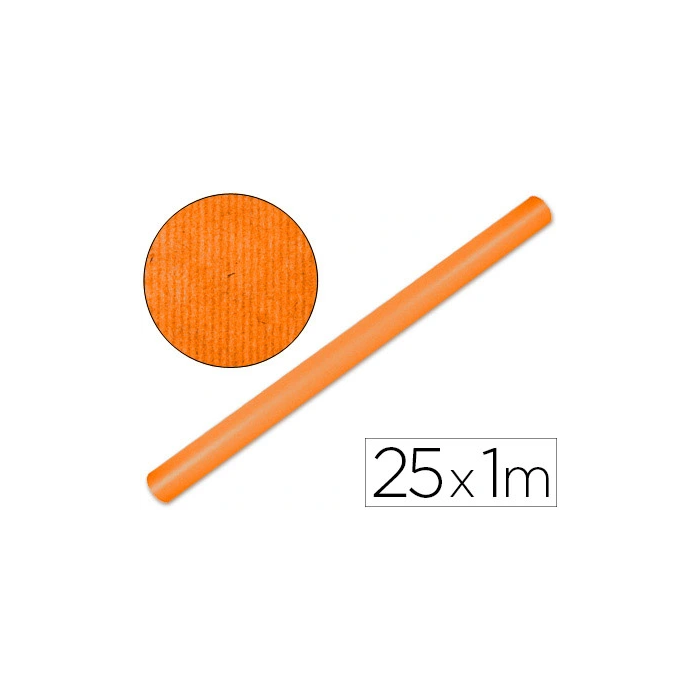 Liderpapel Papel Kraft Naranja Fuerte para Embalaje Rollo 25x1 mt 65 g/m² 0 Liderpapel Papel Kraft Naranja Fuerte para Embalaje Rollo 25x1 mt 65 g/m² 0