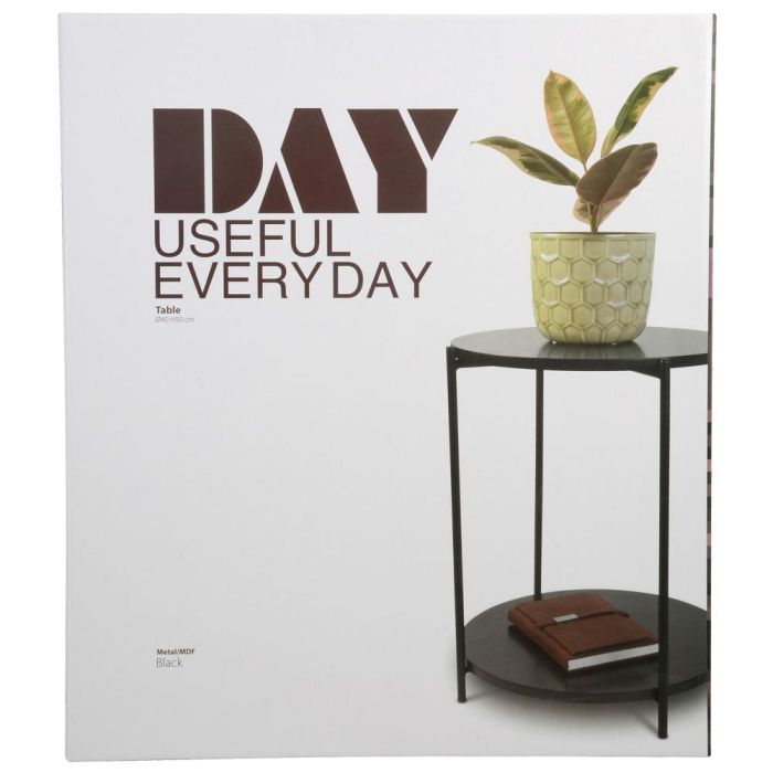 Day Mesa Auxiliar Negra Diámetro 40 cm Altura 50 cm 4