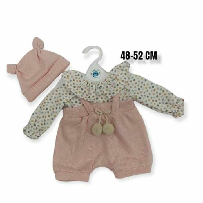 Ropa peto rosa lana maquillaje, camiseta lunares colores 48-52cm Ropa peto rosa lana maquillaje, camiseta lunares colores 48-52cm