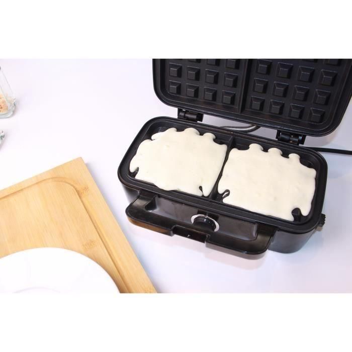 Little Balance 8368 Speed'n Mixt 1200 - Plancha Gofres & Parrilla 2 en 1, 1200W, Acero Inoxidable, Placas Intercambiables, Apertura 180° 5 Little Balance 8368 Speed'n Mixt 1200 - Plancha Gofres & Parrilla 2 en 1, 1200W, Acero Inoxidable, Placas Intercambiables, Apertura 180° 5