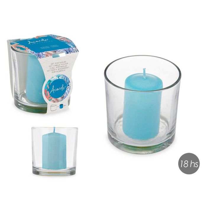 Portavela Taco Vela Oceano Azul 10x10x10 cm - Acorde (6 Unidades) Portavela Taco Vela Oceano Azul 10x10x10 cm - Acorde (6 Unidades)