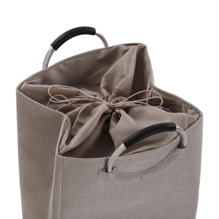 Cesto para la Ropa Sucia Versa Gris Aluminio Polipropileno EVA 36 X 55 X 30 CM 1