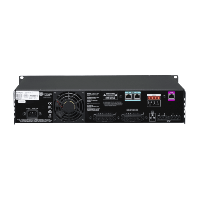 Entrada Analógica + Blu Link, 4 Canales, 600W Por Canal De Salida 5 Entrada Analógica + Blu Link, 4 Canales, 600W Por Canal De Salida 5