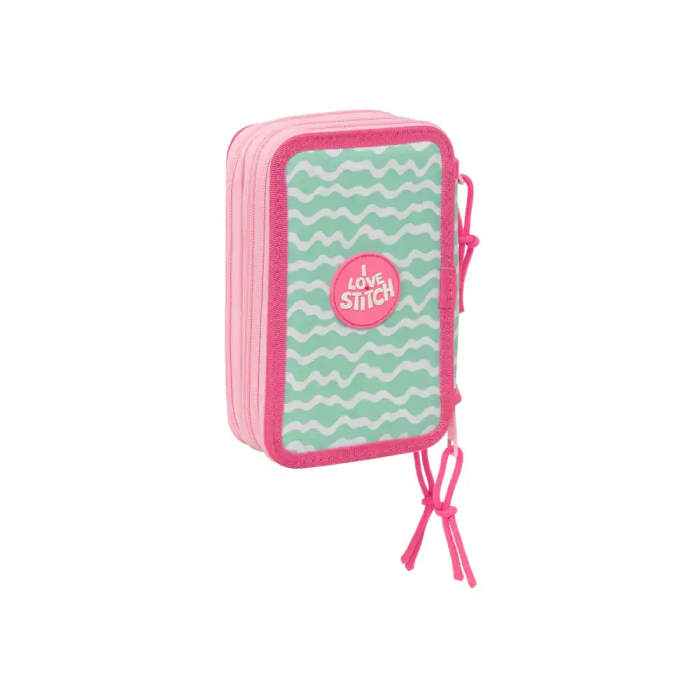 Safta Plumier Triple 37 Piezas Stitch "Ice Cream" 12,5x19,5x5,5 Cm 1