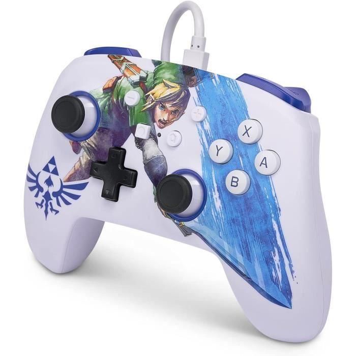 Power A 1526548-01 Mando con Cable Mejorado para Nintendo Switch - Diseño Legend of Zelda Master Sword Attack 4