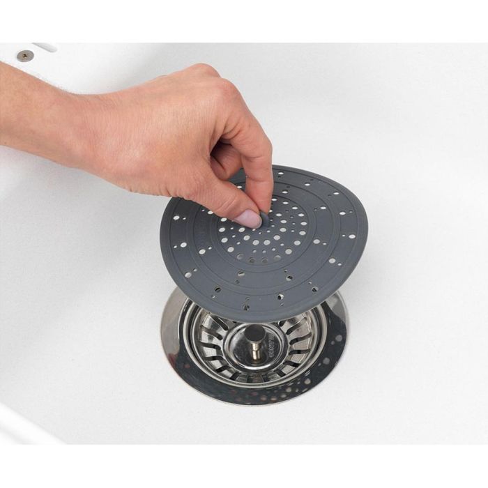 Wenko 53011100 Filtro Desagüe Silicona Gris 1