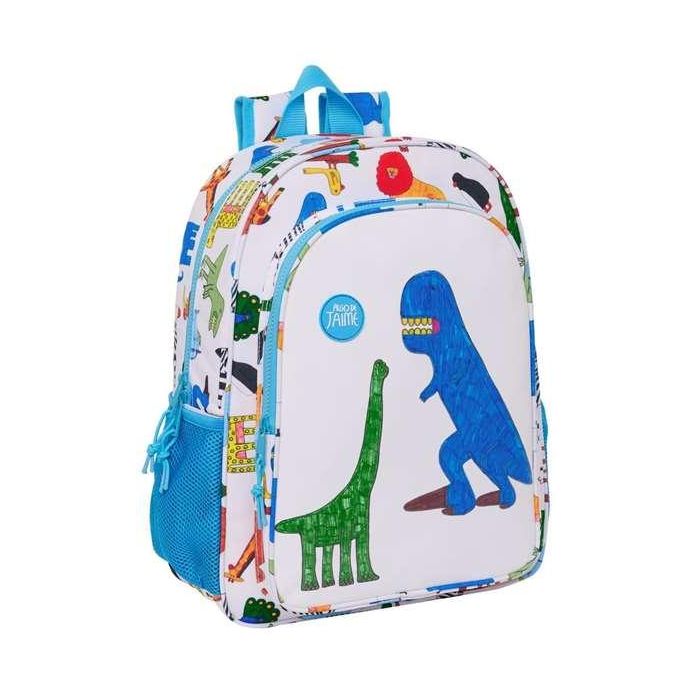 Mochila Escolar Algo de Jaime Blanco 33 x 42 x 14 cm 0 Mochila Escolar Algo de Jaime Blanco 33 x 42 x 14 cm 0