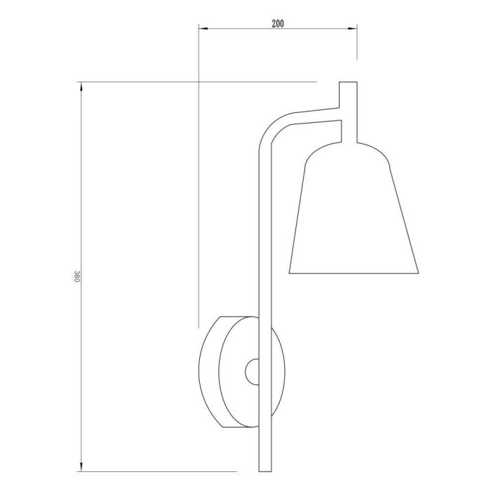 Aplique de Pared Taiping SKD-W1015 | Lámpara Diseño Elegante Retro | Compatible Bombilla E27 LED | Para Salón, Dormitorio, Comedor 7