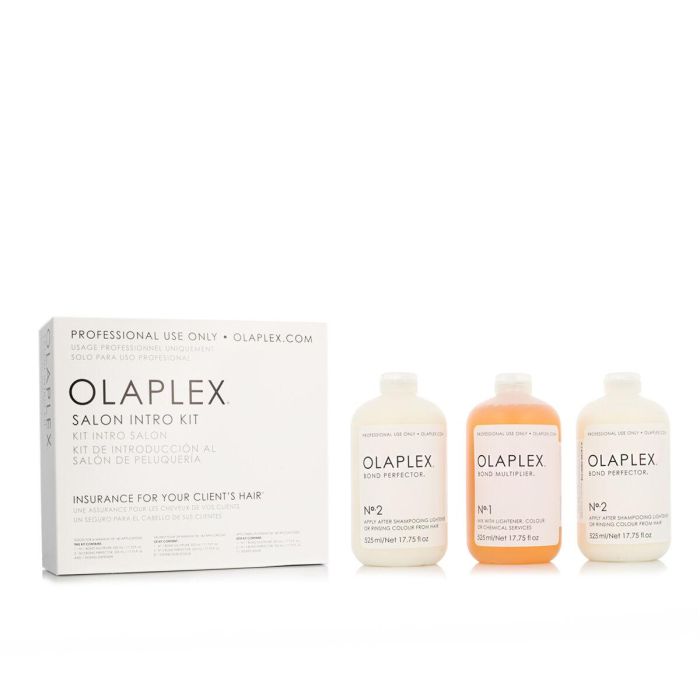 Olaplex SALON INTRO KIT - Set peluquería profesional, tratamiento reparador capilar Pasos 1 y 2, 3 piezas 1 Olaplex SALON INTRO KIT - Set peluquería profesional, tratamiento reparador capilar Pasos 1 y 2, 3 piezas 1