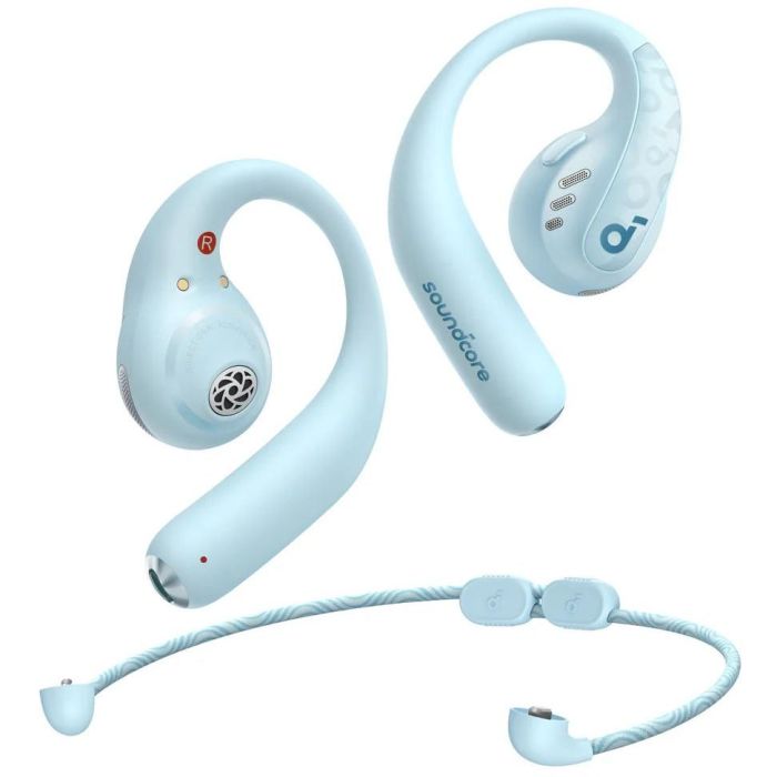 Anker Soundcore AeroFit Pro Auriculares In-Ear True Wireless Deportivos Bluetooth, Resistencia al Agua, Comodidad Óptima, Azul