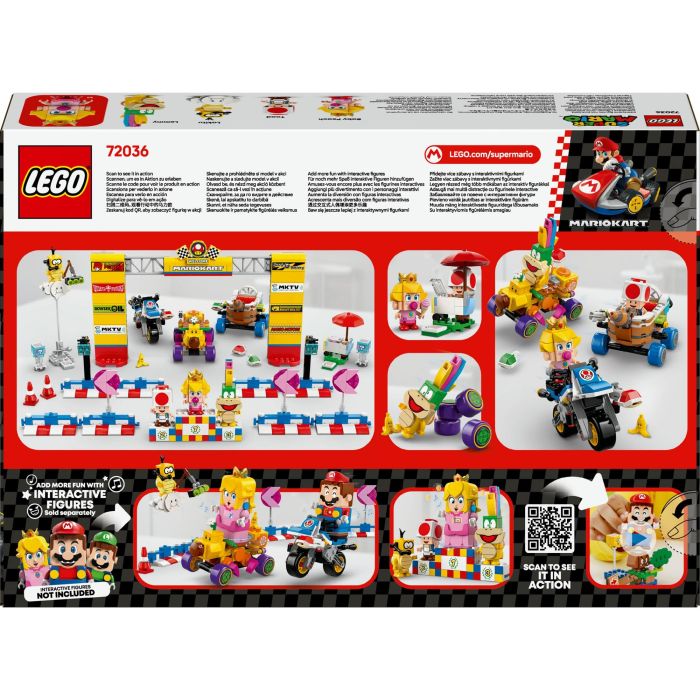 Lego Super Mario 72036 Mario Kart Set Baby Peach y Gran Premio Moto de Juguete