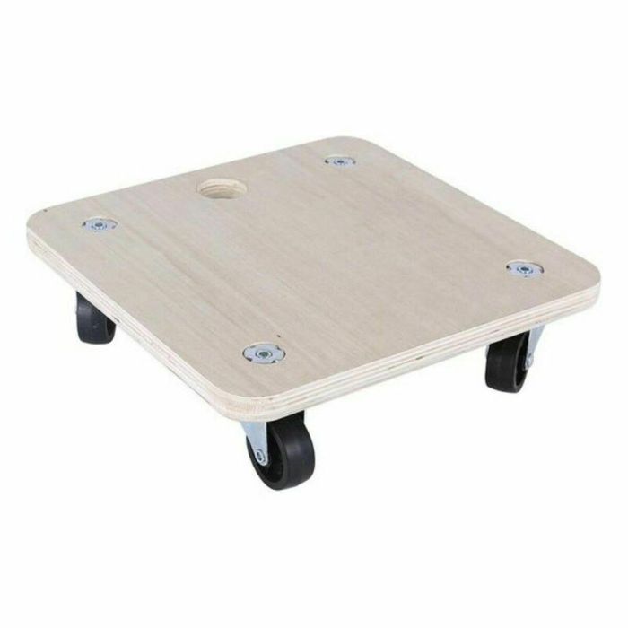 Base de Madera con Ruedas Bricotech 58764 (30 x 30 x 8 cm) Madera 30 x 30 x 8 cm 1,8 mm 1