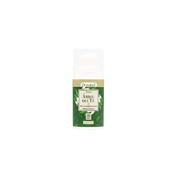 DRASANVI Sérum Facial Árbol del Té 30ml Ecocert Piel Mixta/Grasa con Tendencia Acné Purifica Hidrata Reduce Poros