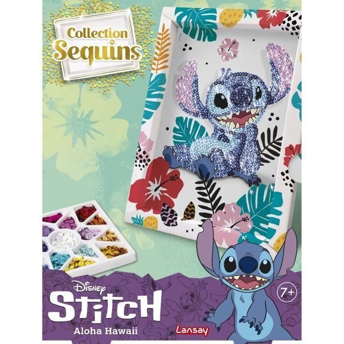 Colección de lentejuelas STITCH, juego creativo, set Disney Stitch, a partir de 7 años, LANSAY 3 Colección de lentejuelas STITCH, juego creativo, set Disney Stitch, a partir de 7 años, LANSAY 3